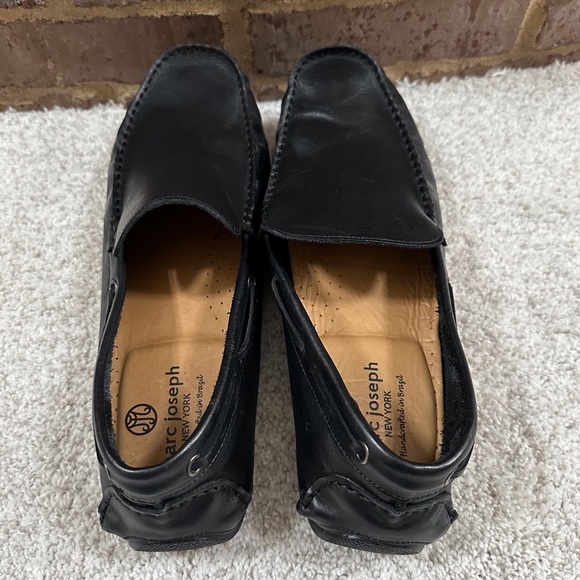 Marc Joseph Black Leather Driver Loafers - Picture 8 of 13